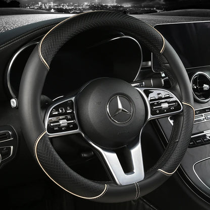 Leather Diamond Steering Cover