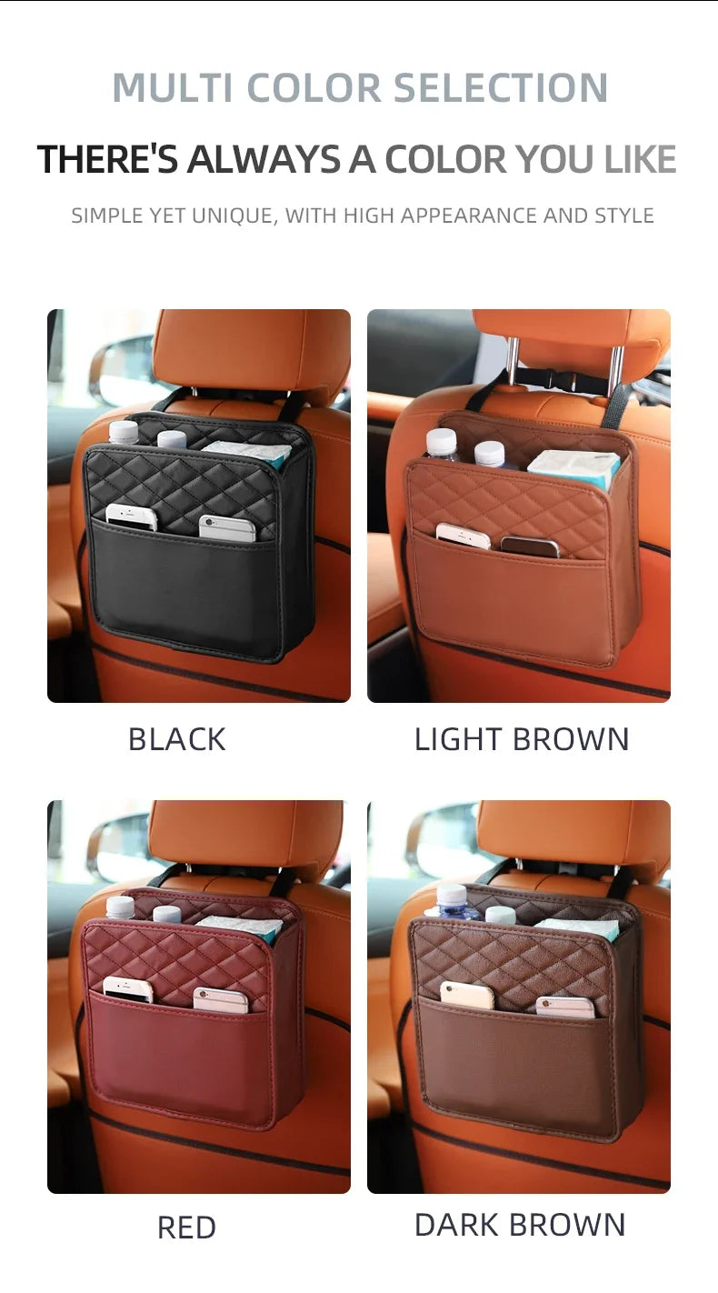 Leather Car Seat Organizer