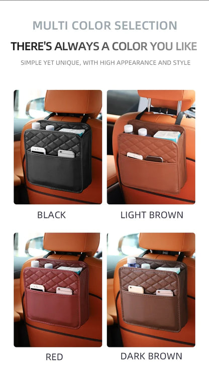 Leather Car Seat Organizer