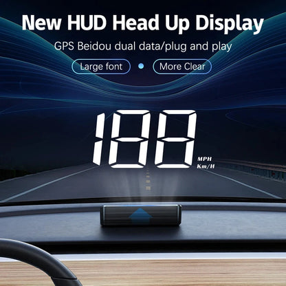 HUD GPS Speedometer – Digital Windshield Display for Cars & Trucks