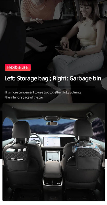 Leather Car Seat Organizer