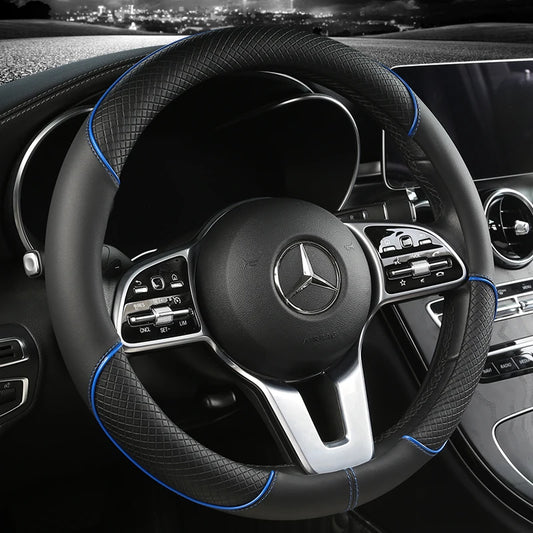 Leather Diamond Steering Cover
