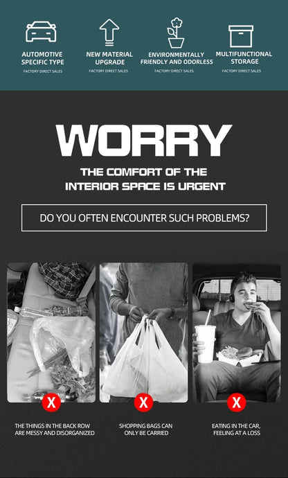 Leather Car Seat Organizer