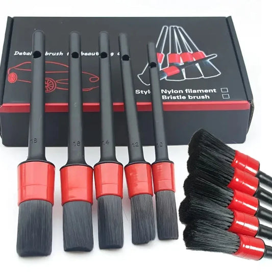 6‑Piece Car Detailing Brush Set (Dash, Vent, Wheels)