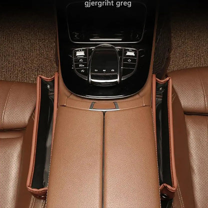 Leather Car Seat Gap Organizer Box
