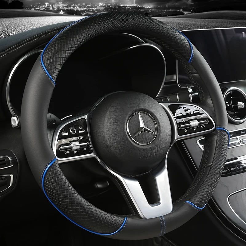 Leather Diamond Steering Cover