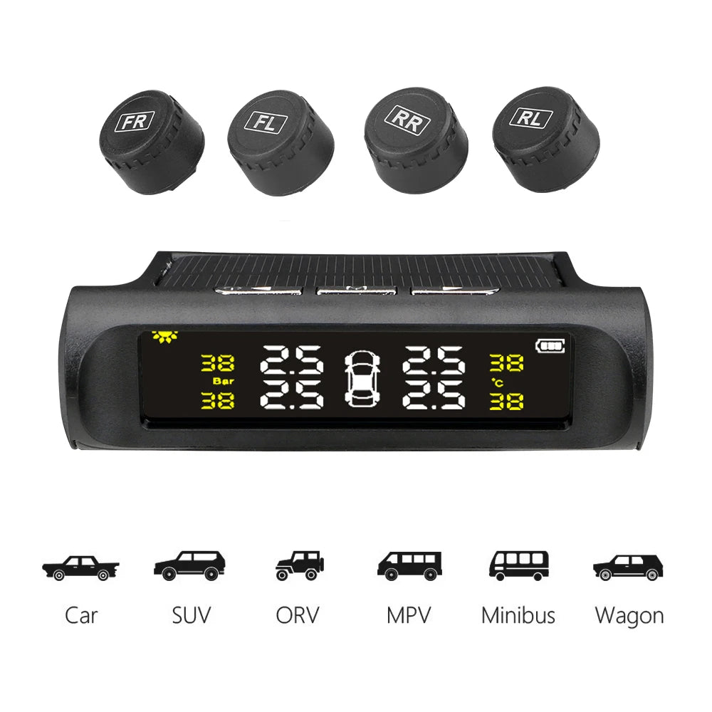 TPMS with 4 External Sensors & Alert