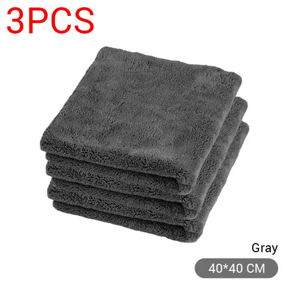 40 × 40 cm Microfiber Car Wash Towels – Pack of 1/3/6/9