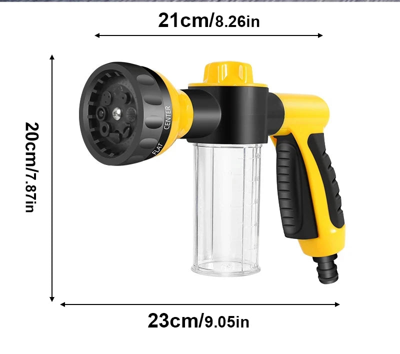 High-Pressure Foam Car Wash Sprayer | Portable Water Gun