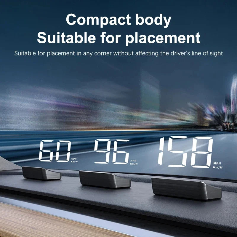HUD GPS Speedometer – Digital Windshield Display for Cars & Trucks