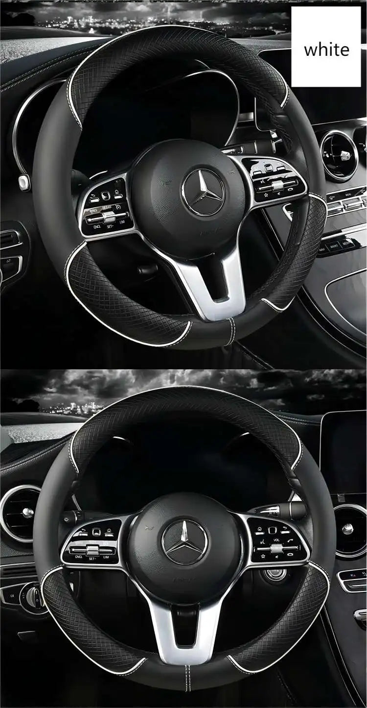 Leather Diamond Steering Cover
