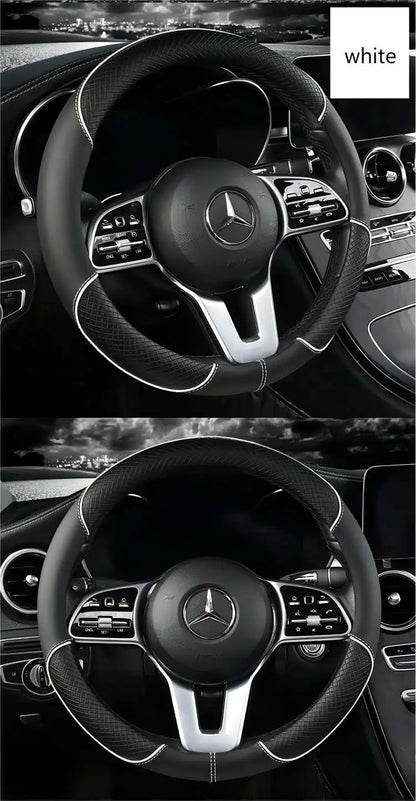 Leather Diamond Steering Cover
