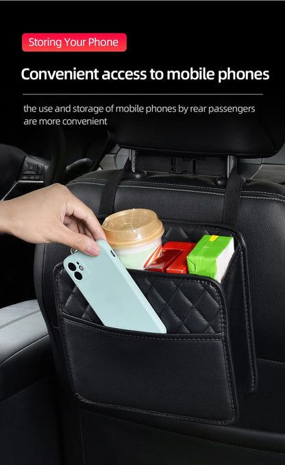 Leather Car Seat Organizer