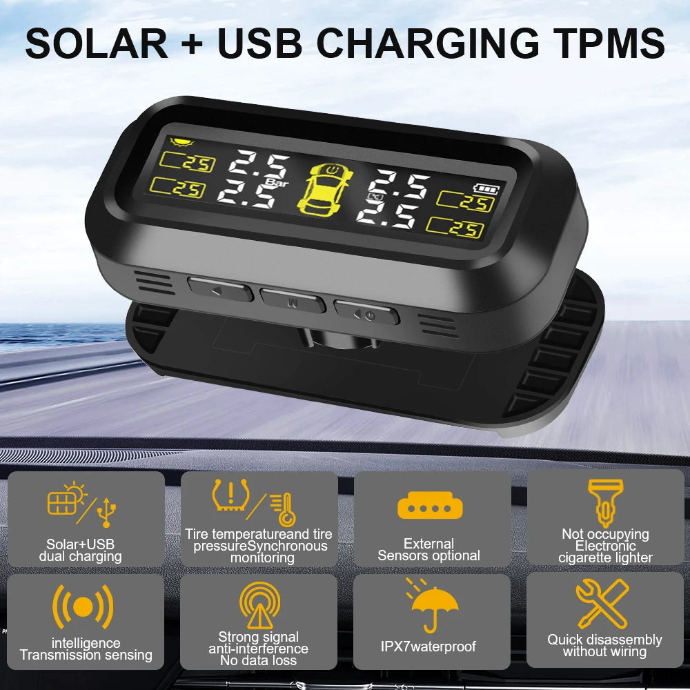 TPMS with 4 External Sensors & Alert
