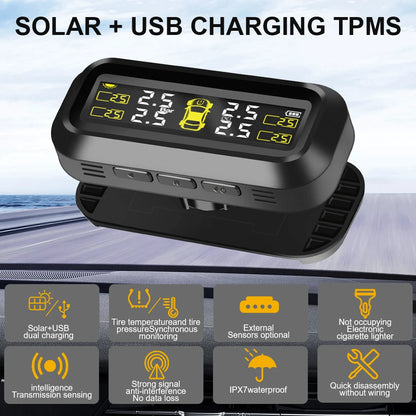 TPMS with 4 External Sensors & Alert
