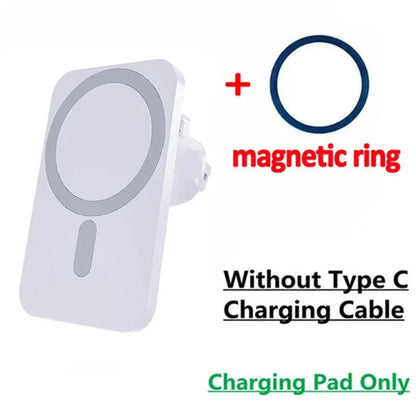 30W Magnetic Wireless Car Charger for iPhone 15/14/13/12 Series | MagSafe Fast Charging Phone Holder Mount