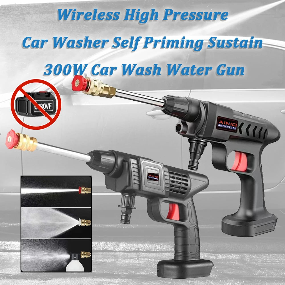 60BAR Wireless High Pressure Car Wash Water Gun