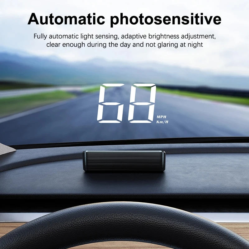 HUD GPS Speedometer – Digital Windshield Display for Cars & Trucks
