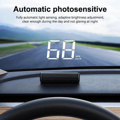 HUD GPS Speedometer – Digital Windshield Display for Cars & Trucks