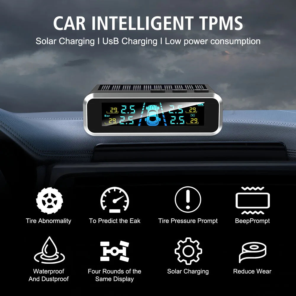 TPMS with 4 External Sensors & Alert