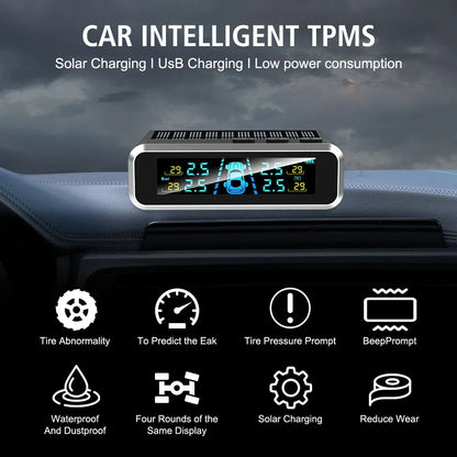 TPMS with 4 External Sensors & Alert