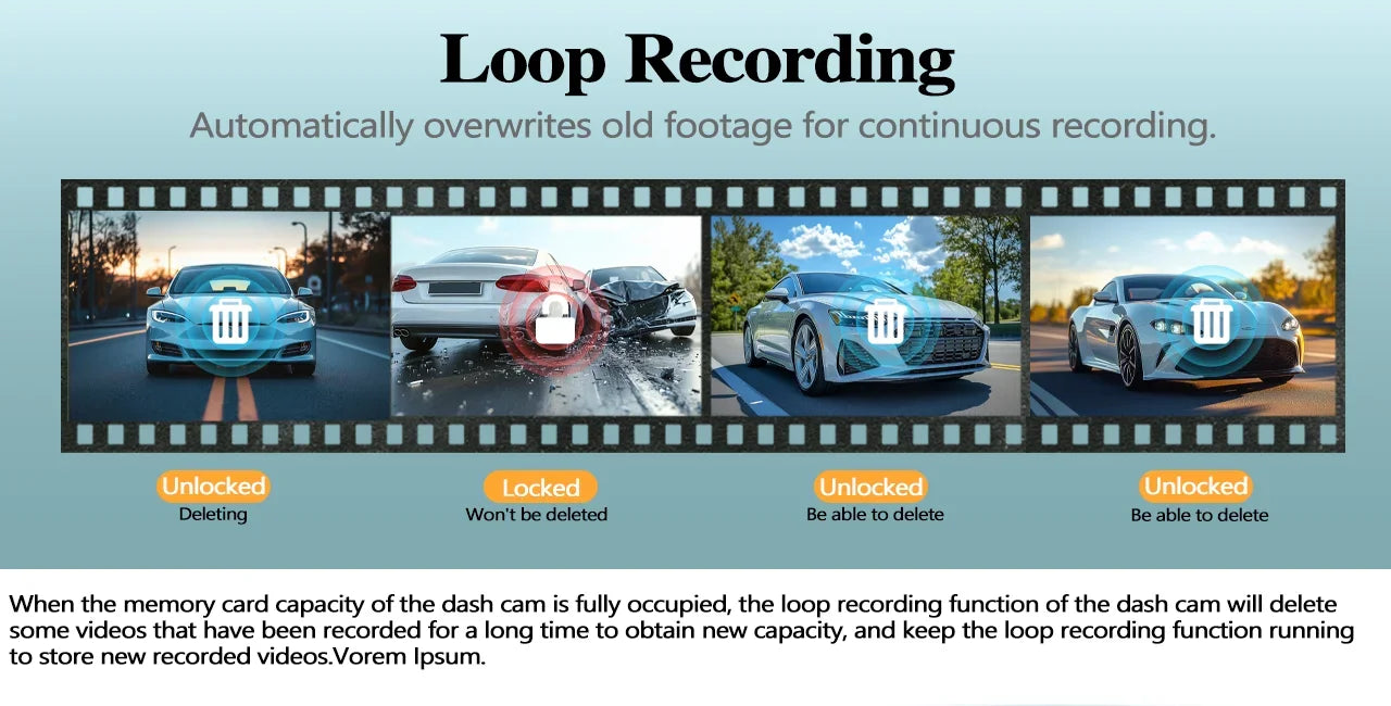 4K Mini Dash Cam with WiFi, GPS, G-Sensor & 24H Parking Mode