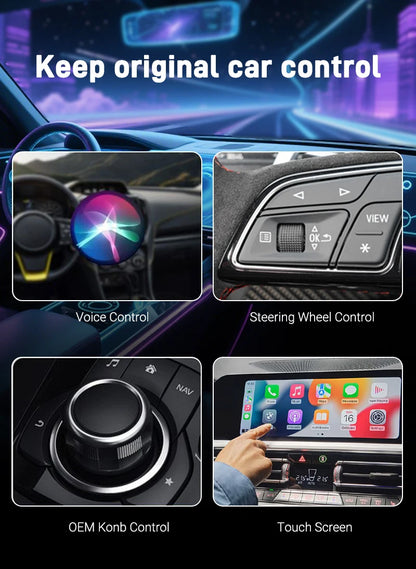 Wireless CarPlay/Android Auto Adapter – 2025 Upgrade, Fast 5GHz, Plug & Play