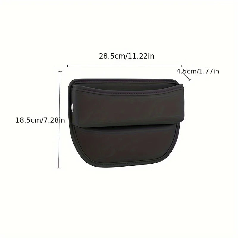 Leather Car Seat Gap Organizer Box
