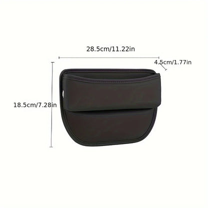 Leather Car Seat Gap Organizer Box