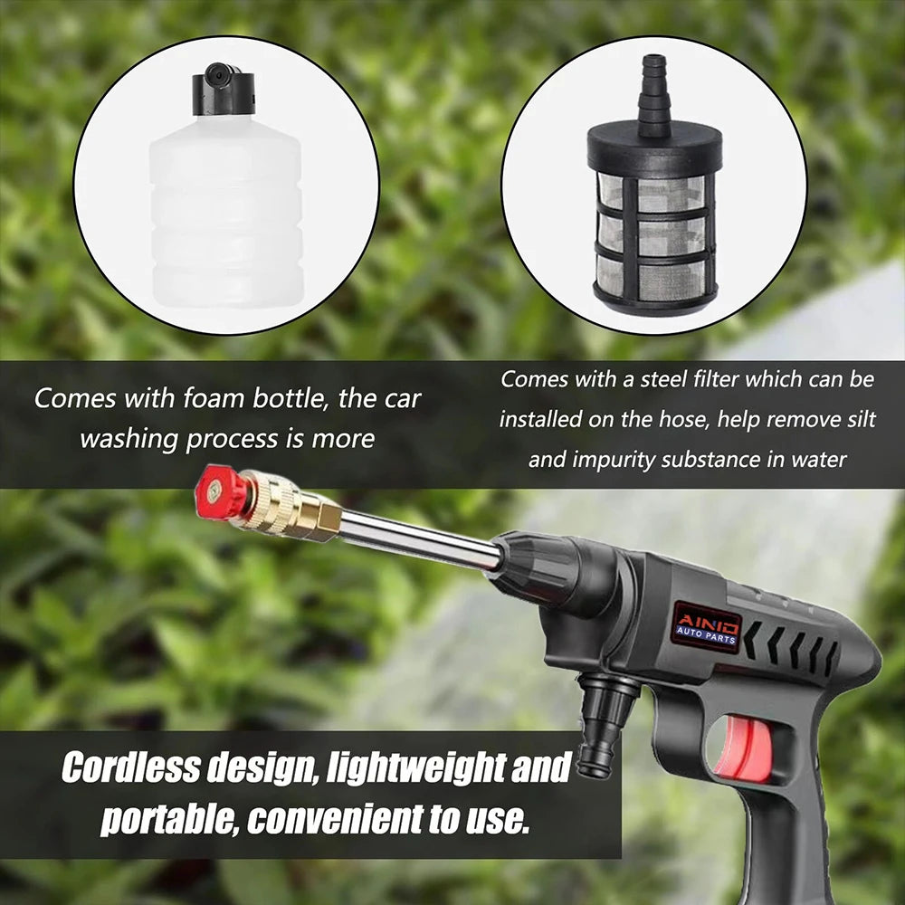 60BAR Wireless High Pressure Car Wash Water Gun