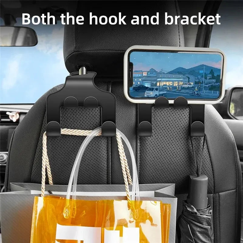 Car Headrest Hook & Phone Holder