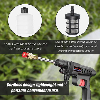 60BAR Wireless High Pressure Car Wash Water Gun