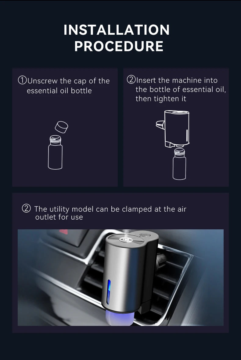 Smart Car Essential Oil Diffuser & Humidifier